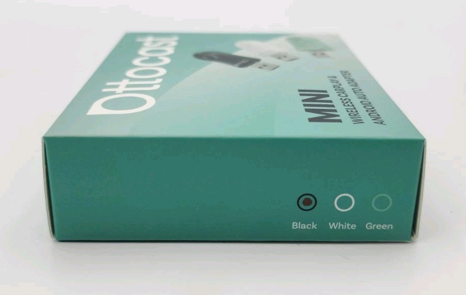 OTTOCAST Black Mini Wireless CarPlay & Android Auto Adapter CA505-T