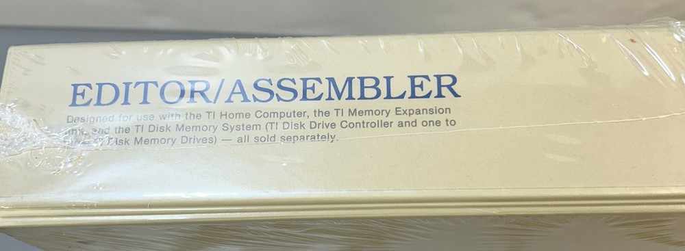 Texas Instruments Editor/Assembler *NIB Unopened!*