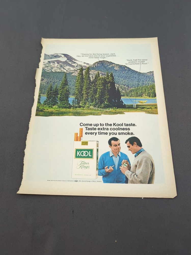 Kool Cigarette Advertisement 1960s