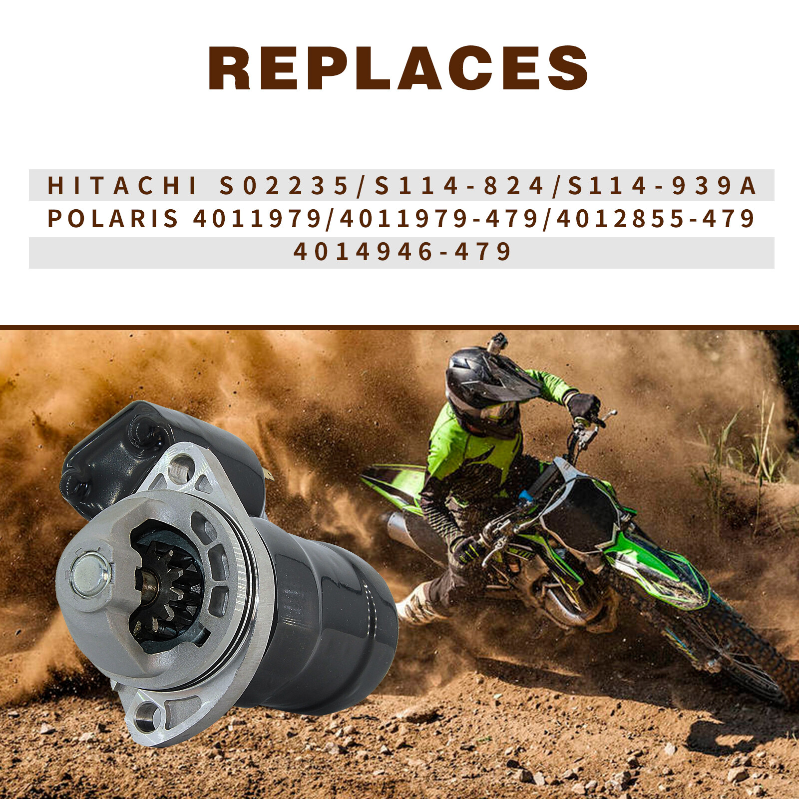 Starter For Polaris 2009-2016 Scrambler 850 1000 Sportsman 850 1000 4011979