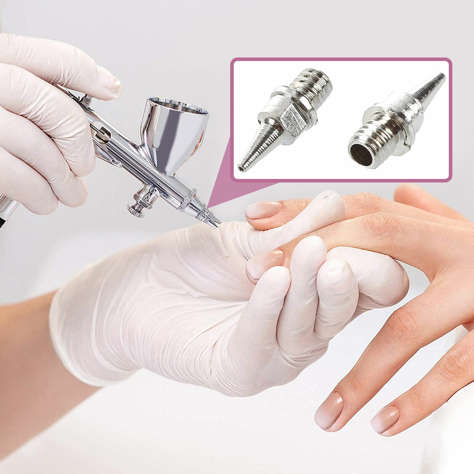 0.2/0.3/0.5mm Airbrush Nozzle Needle Set for Airbrushes Spray Gun Replacement