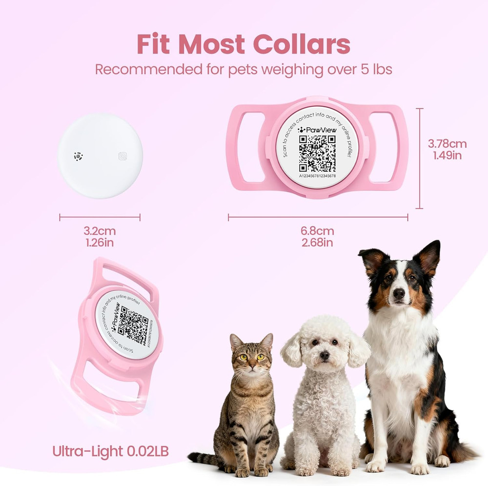 Smart Dog Tracker for Collar, for Ios & Android, Pet Location Tracker with Holde
