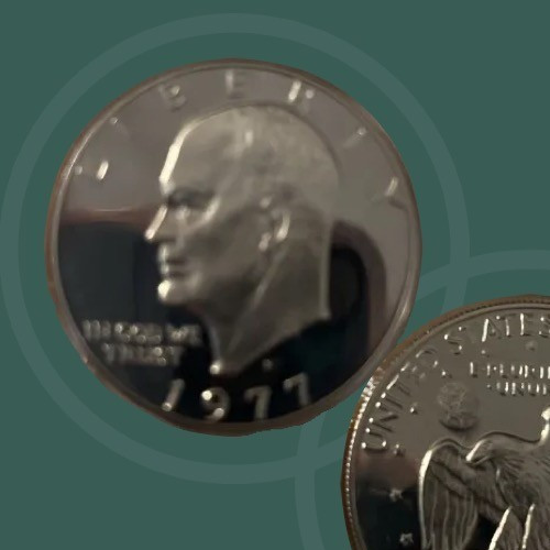 1976-S $1 Clad Type 1 DCAM (Proof) Eisenhower Dollar