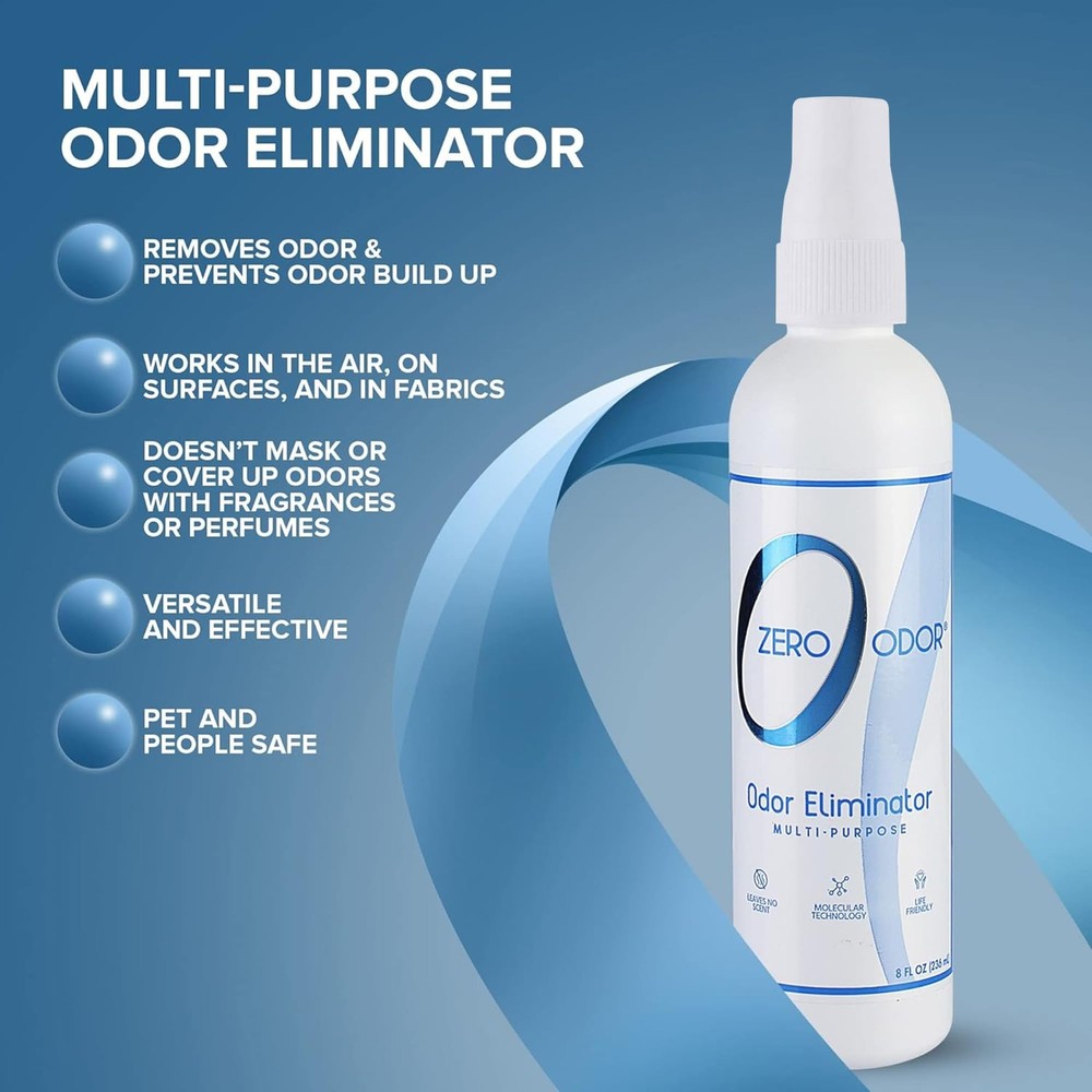 Zero Odor Multi-Purpose Eliminator - 8 Fl Oz (Pack of 1), White