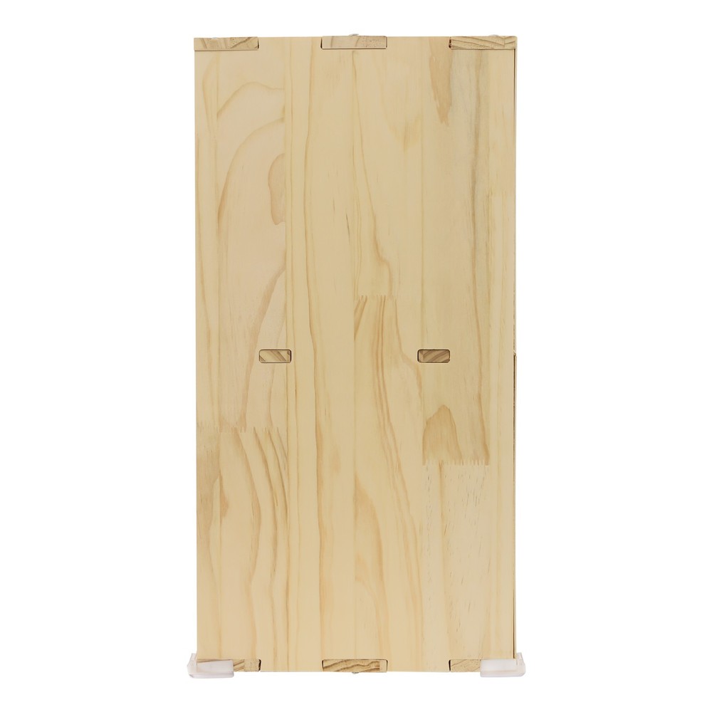 Solid Wood Bookcase with 6 Cubes - Stylish Storage & Elegant Design