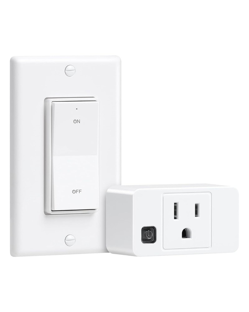 2 Pack Remote Control Outlet, 15A Wireless Light Switch for Household Appliances