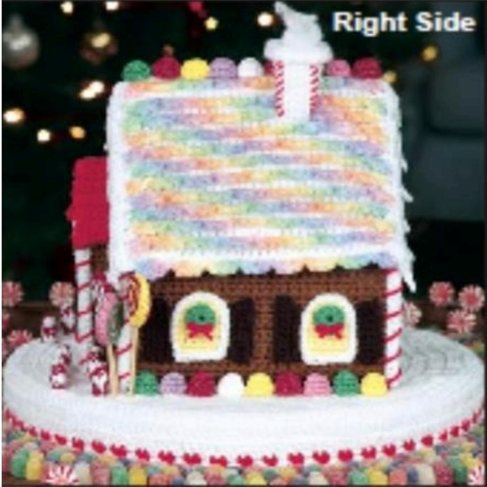 Gingerbread House Crochet Pattern, Christmas Decor