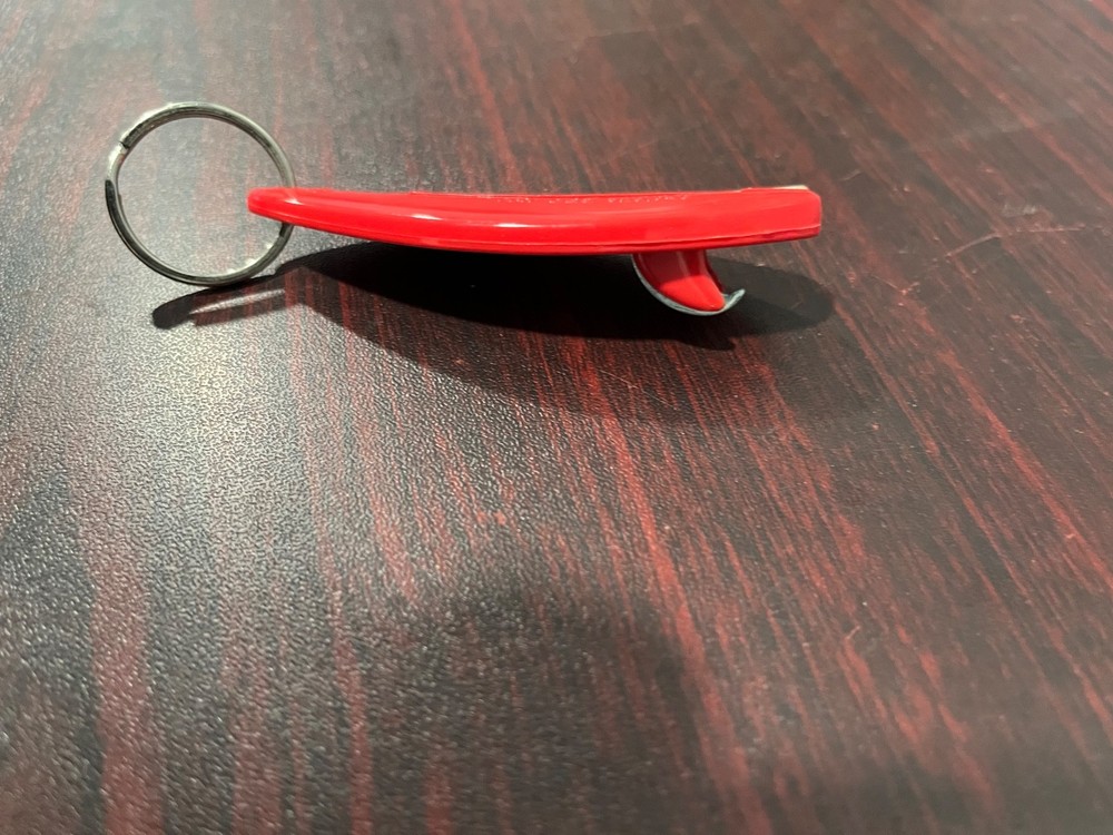 Red Surfboard Keychain Bottle Opener New