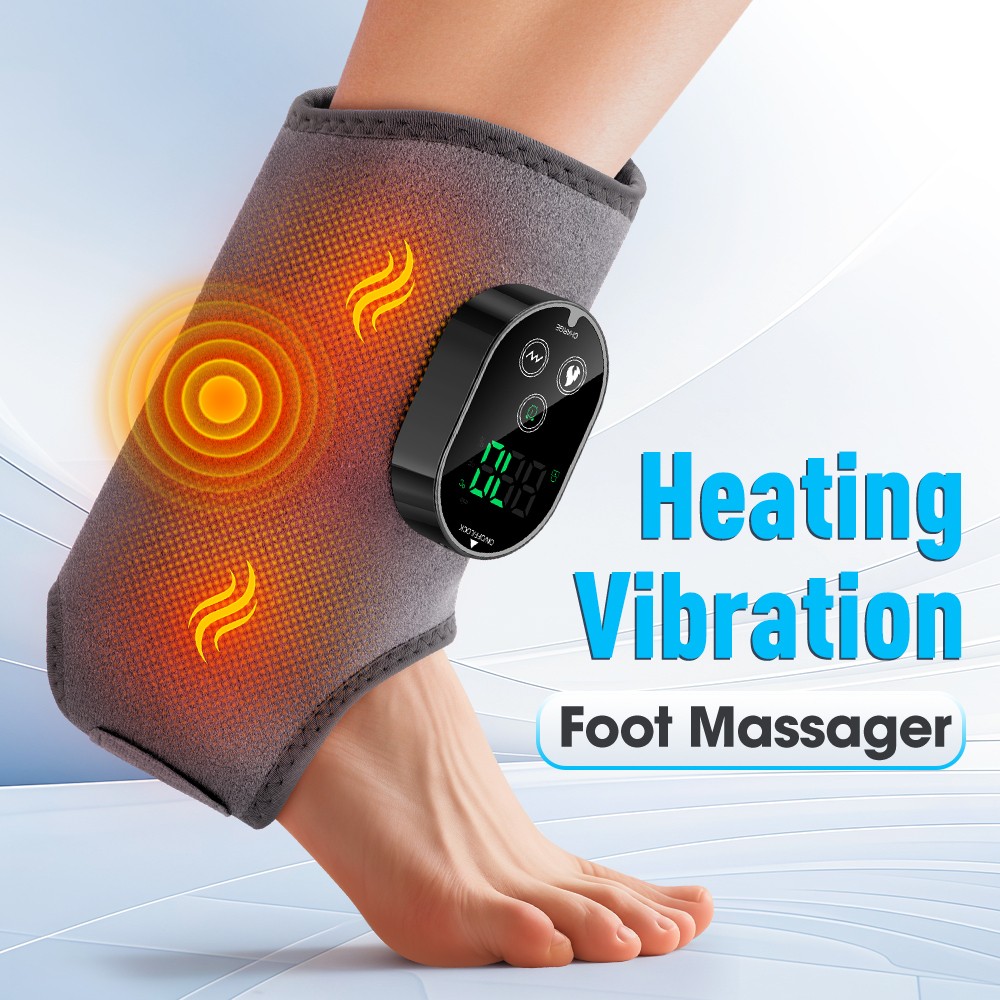 Cordless Foot & Ankle Massager with Heat and Vibration