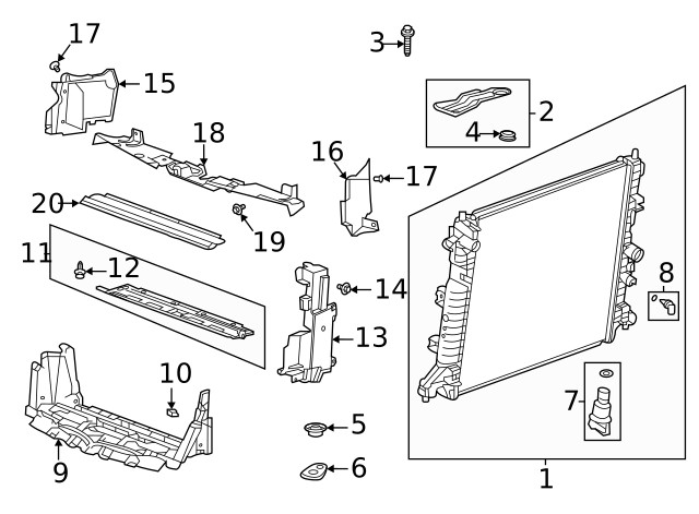 Genuine GM Upper Bracket 84142664