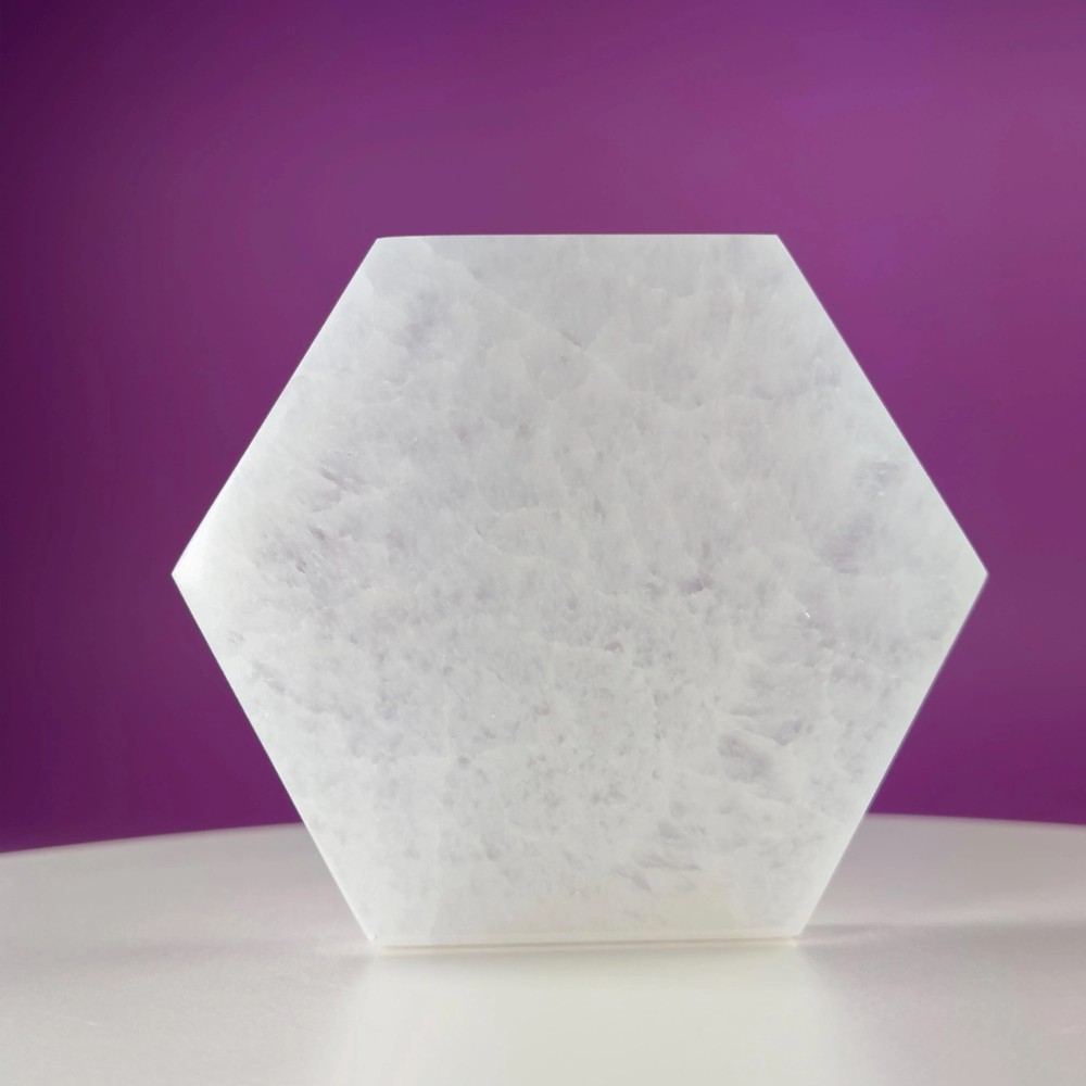 Selenite Hexagon Plate