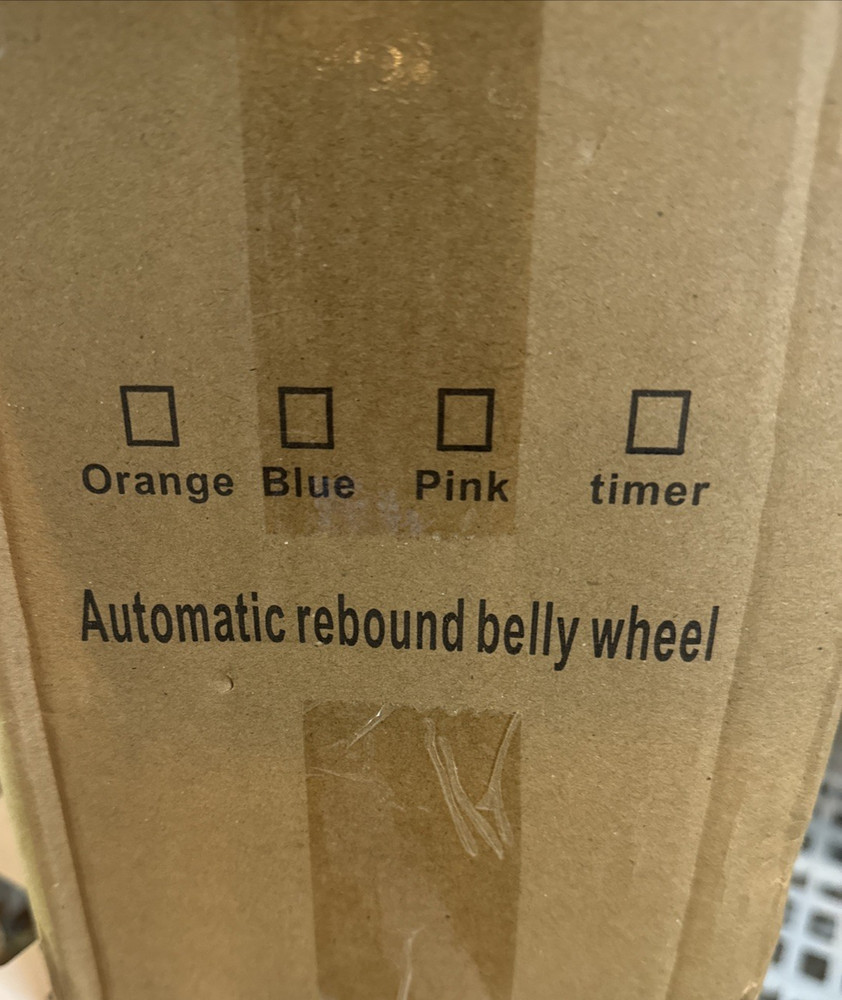 New Ab Roller Wheel with Timer & Knee Mat,Automatic Rebound