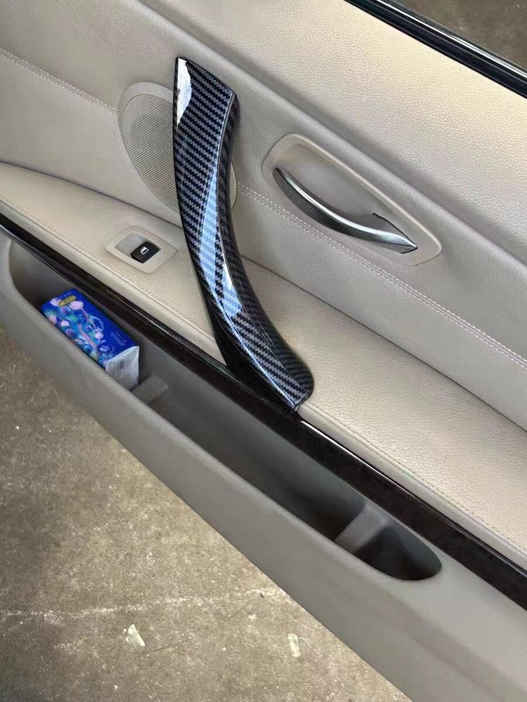 6PCS Inner Door Handle Inside Cover Protect Case For BMW E90 E91 E92 325i 328i