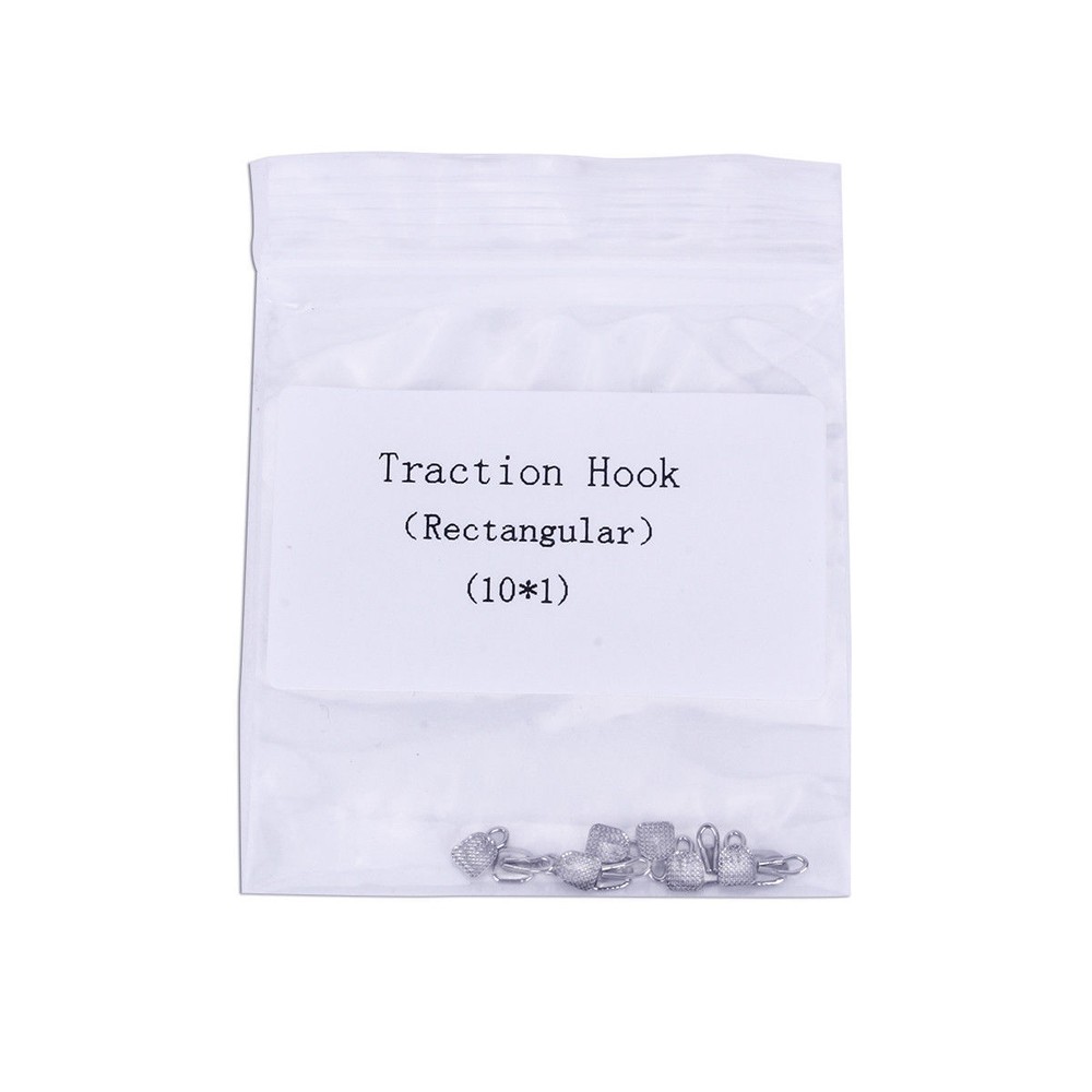 3 Packs Dental Orthodontic Traction Hook Diameter 3*3.9mm Rectangular Type