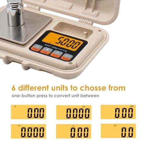 UNIWEIGH Digital Gram Scale,200g/0.01g Pocket Electronic Mini Assorted Sizes