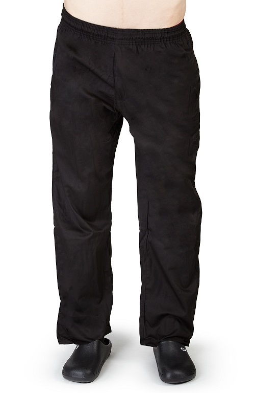 Classic Black Chef Pants Heavy Duty Chef Uniform Kitchen Chef Wear Black 2032
