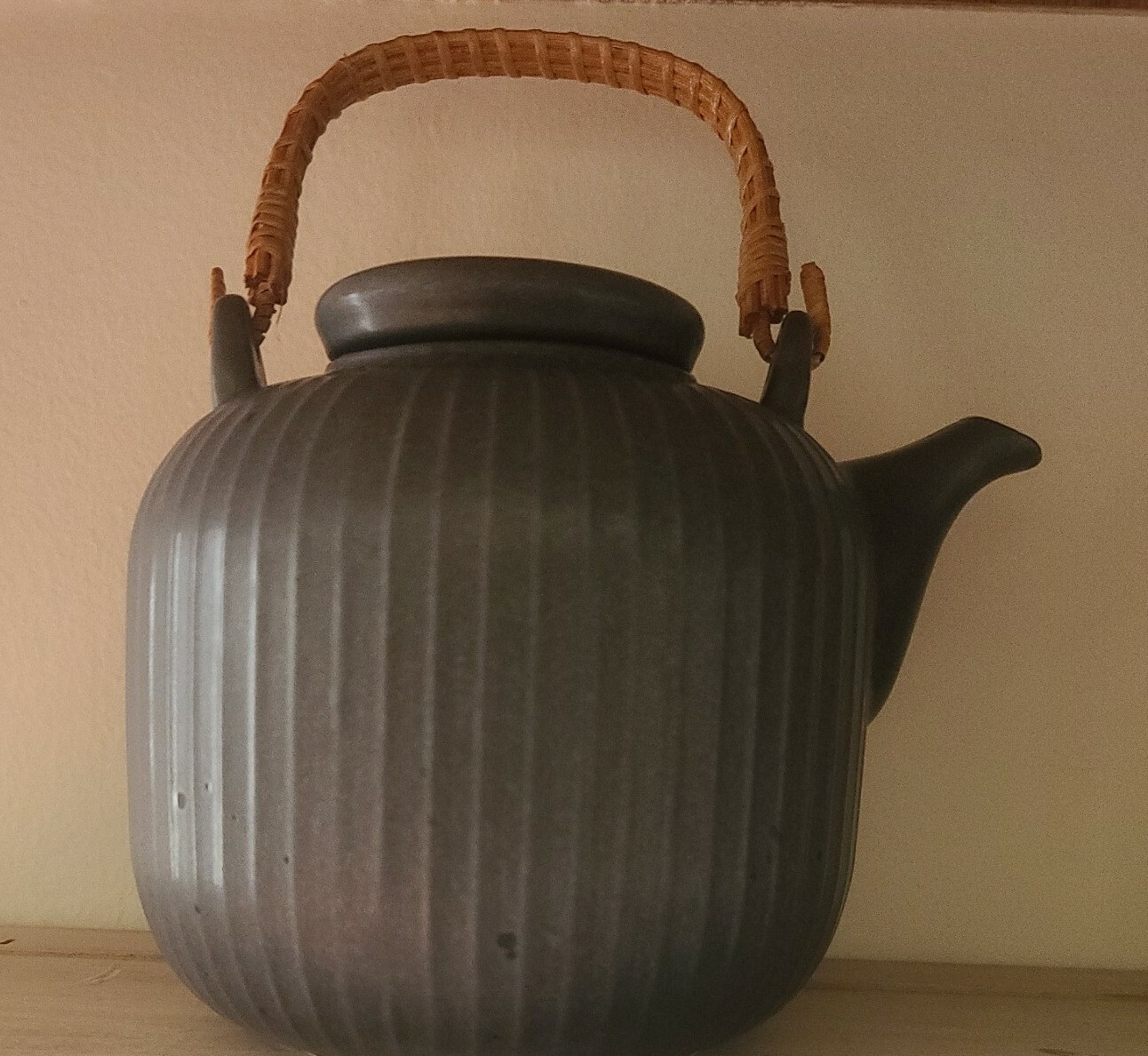 Artisanal Kitchen Supply ~ Soto ~ Teapot ~ Ash in Color ~ Stoneware
