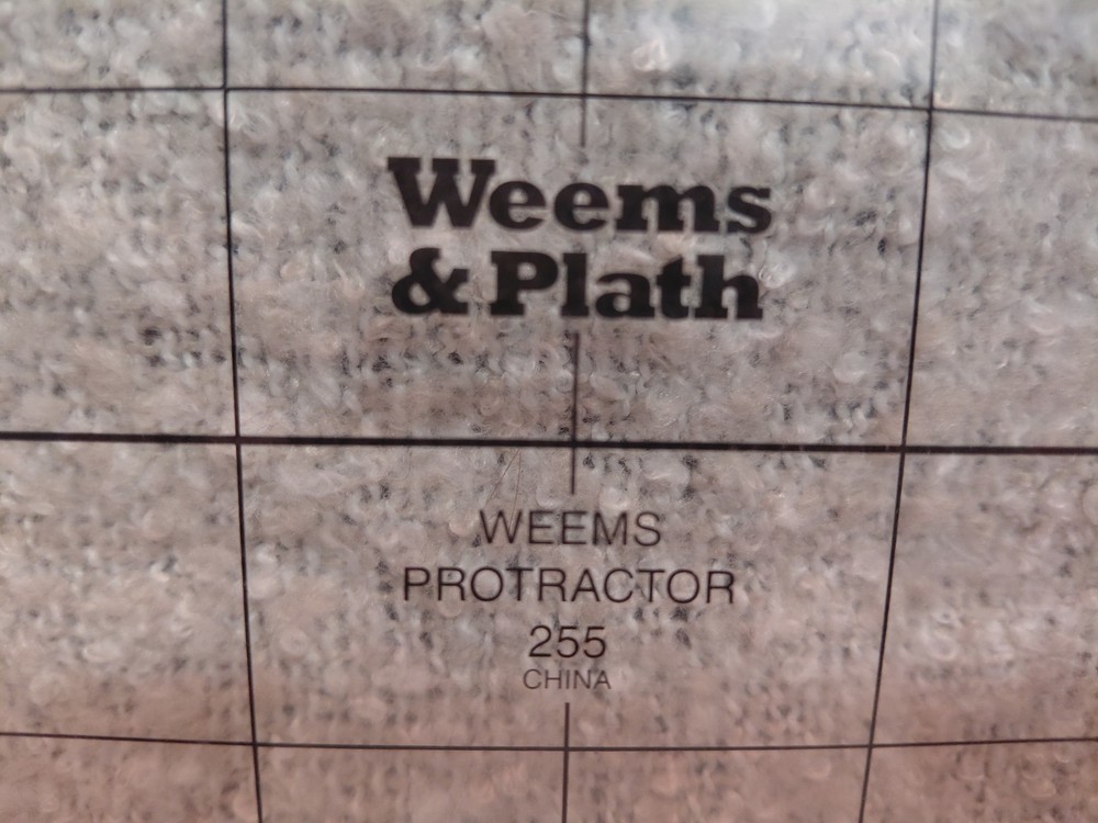 Weems & Plath 255 Marine Navigation Charr Protractor