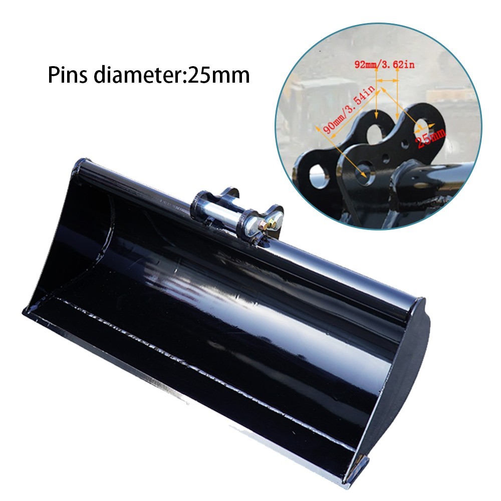 800mm Plain Flat Bucket Grading Attachment for Mini Excavators Manganese Steel