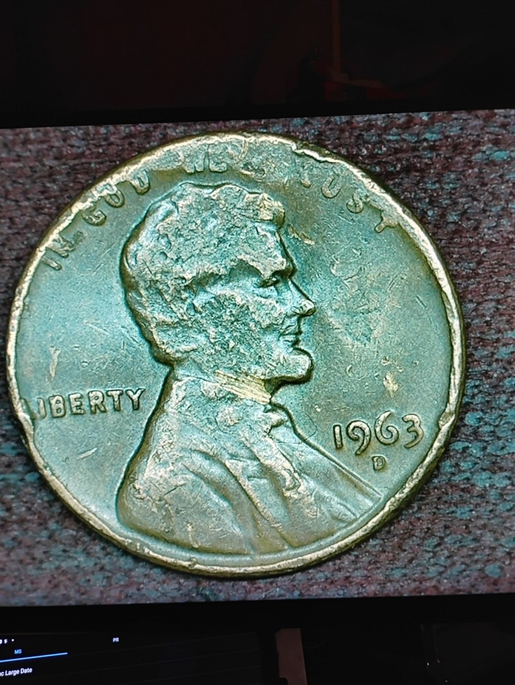 1963-D Memorial Cent With A STE- Struck Through Broken Dies?👍