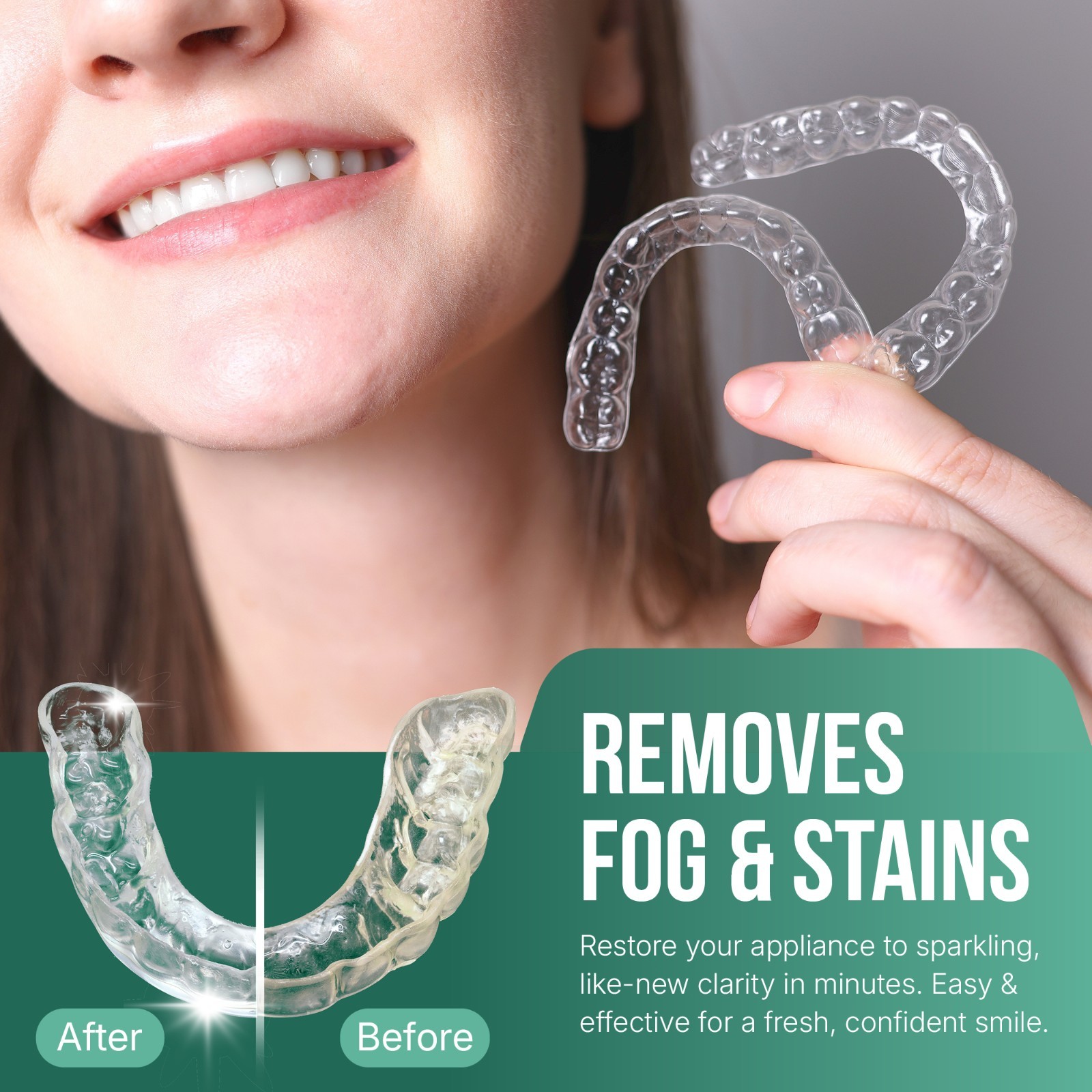 Retainer Cleaning Tablets 130 Count - For Dentures, Invisalign, Night Guards