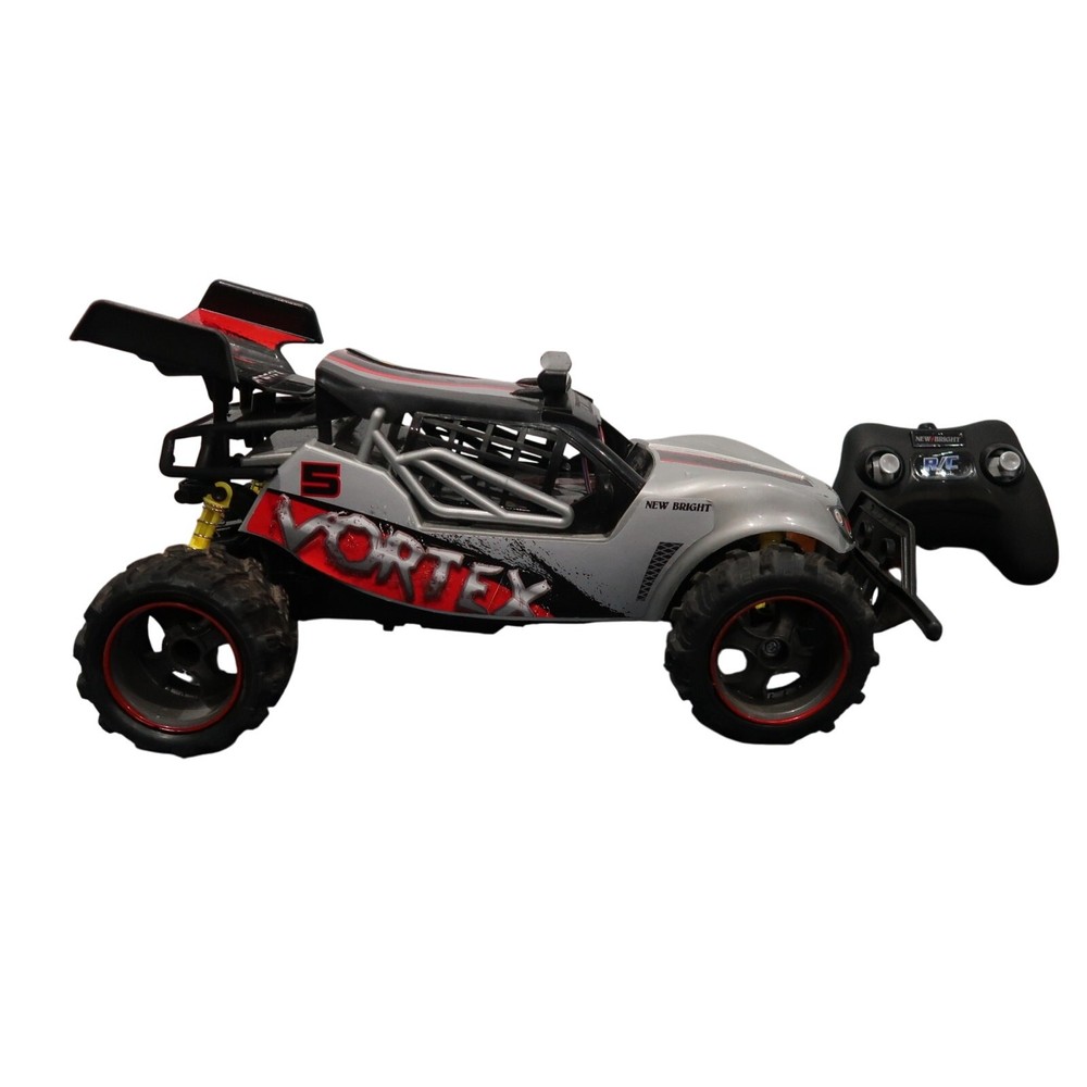 New Bright Vortex 1:14 R/C USB Buggy Silver Remote Control Untested
