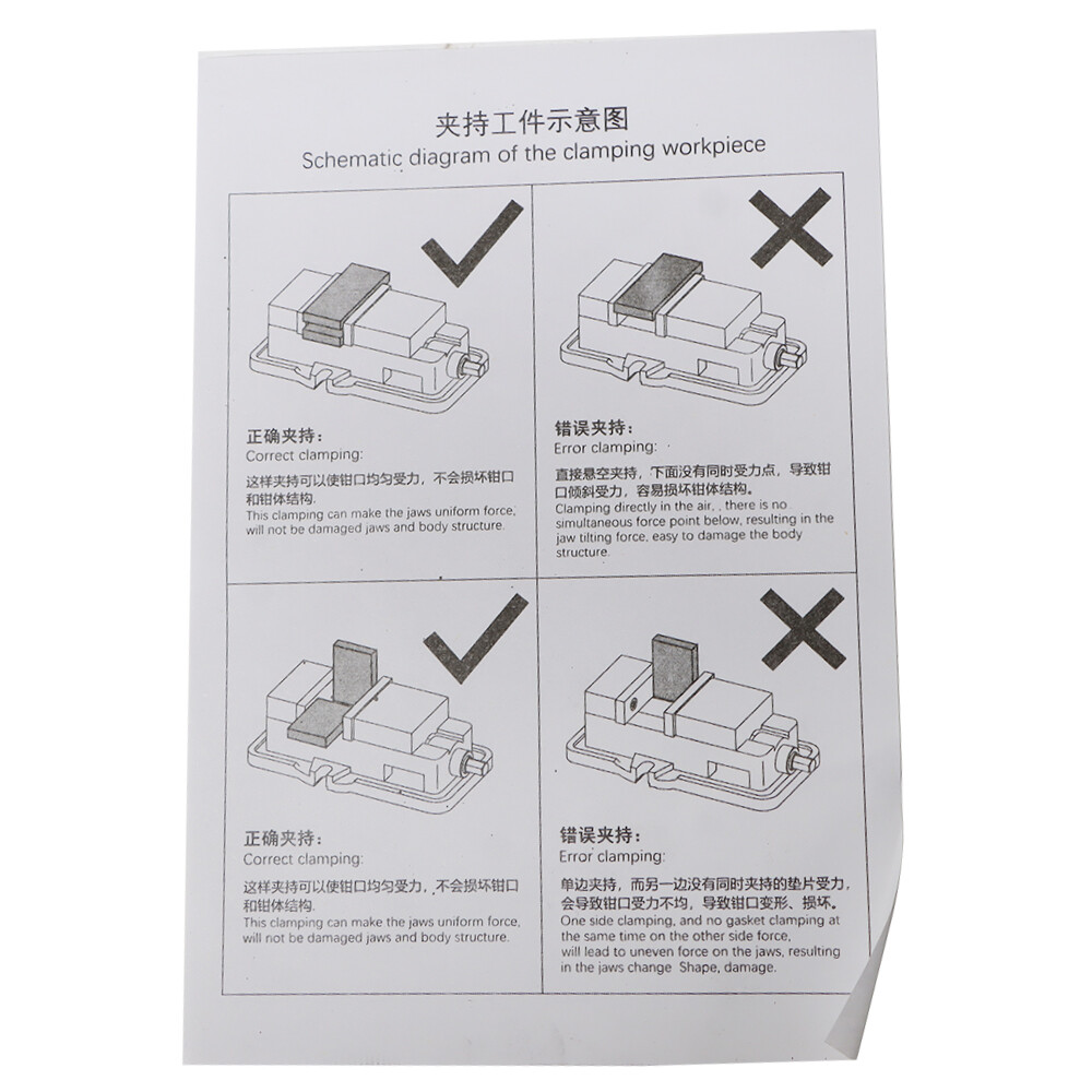 3" Milling Machine Lockdown Vise With 360 Swiveling Base High Precision
