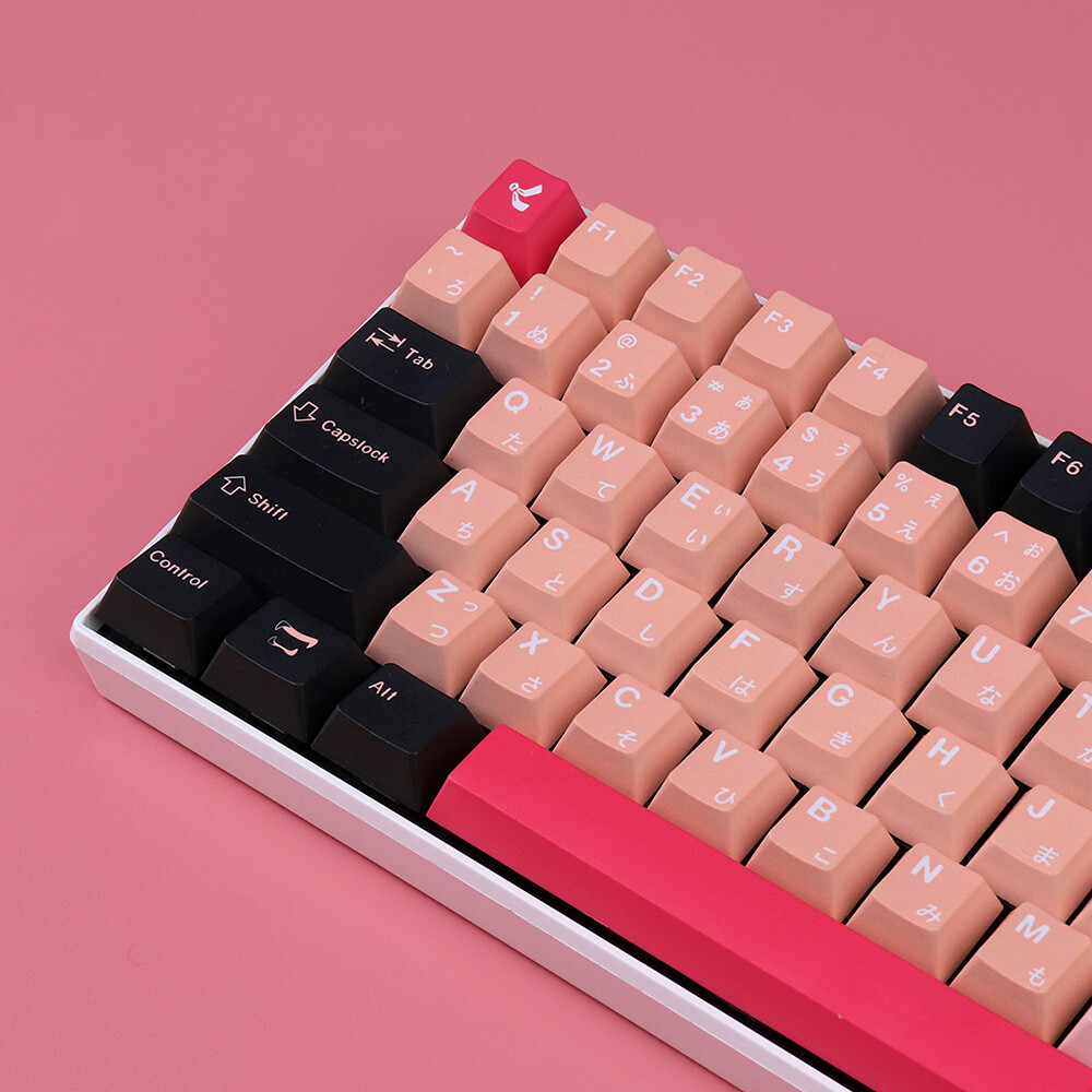Devil Killer 130 Key PBT Keycap Set - Cherry colored Mechanical Keyboard