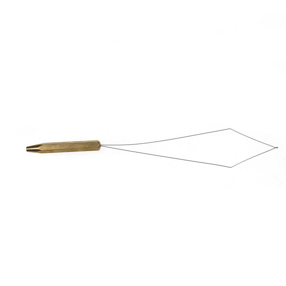 1x Brass Bobbin Threader Fly Fishing Tying Thread Half Hitch Tool Bug Binding