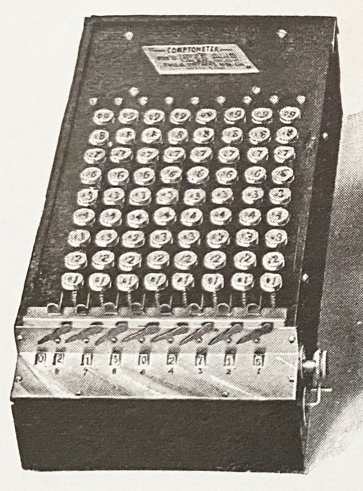 COMPTOMETER Felt&Tarrant Co. Old Adding Machine Calculator Antique 1901 Print Ad