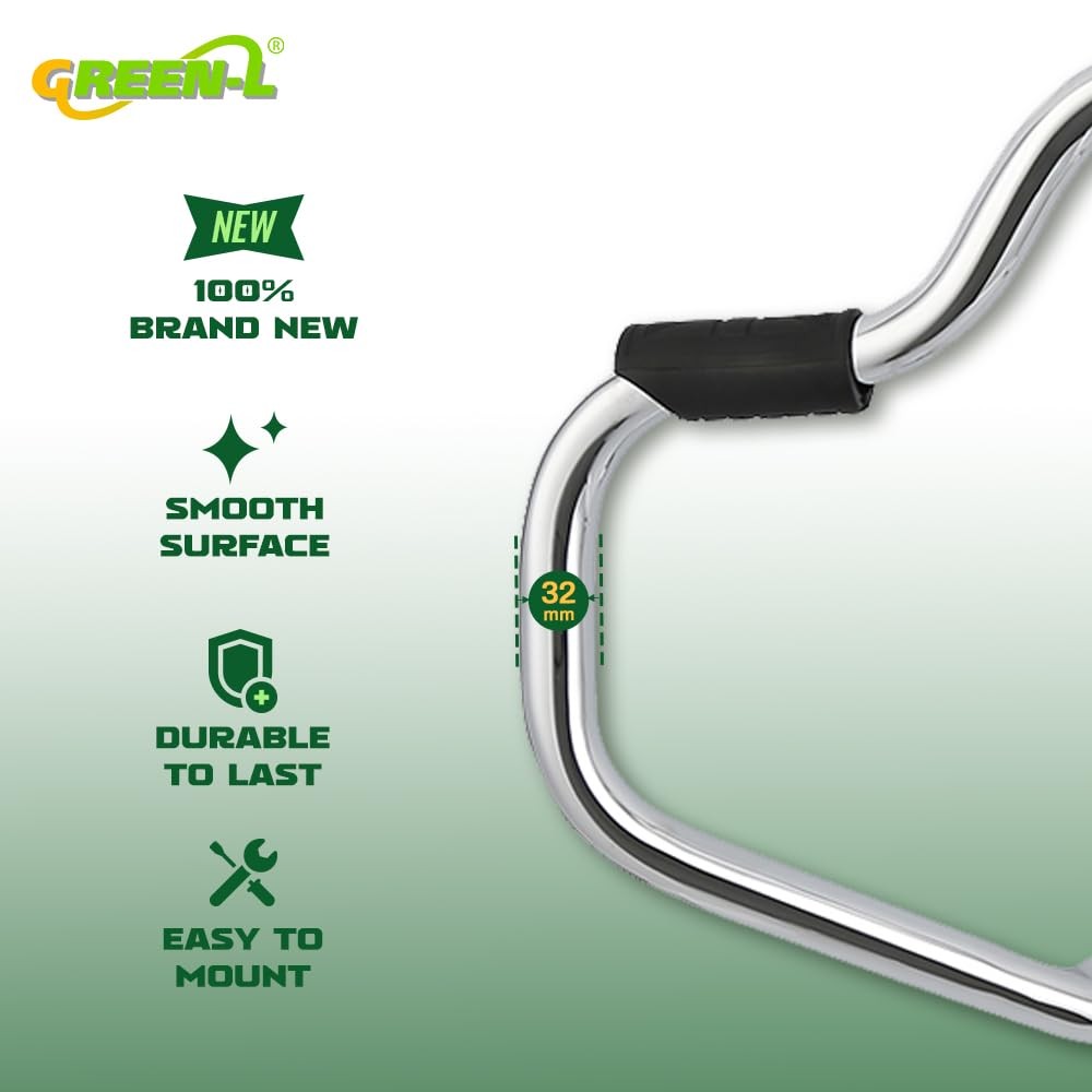 Chrome Mustache Engine Guard for Chieftain 2014-2025 Springfield 2016-2025