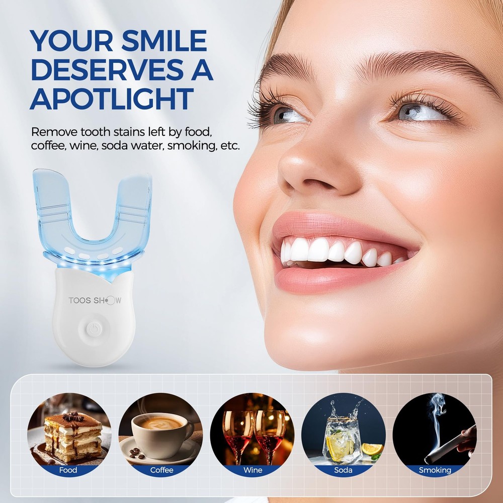 Teeth Whitening Kit for Sensitive Teeth,with 4 5 Count, Transparency