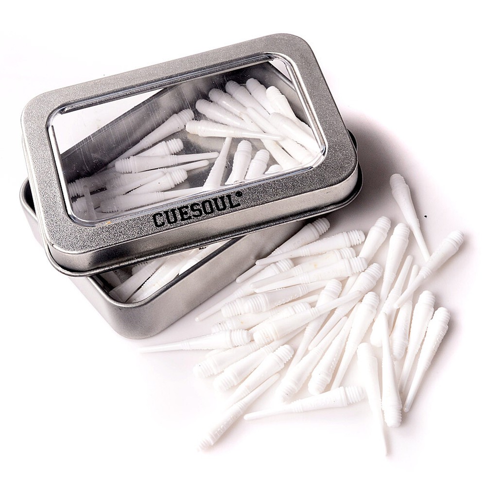 CUESOUL 100 PCS/Set White Soft Tip Points For Soft Tip Darts-32mm