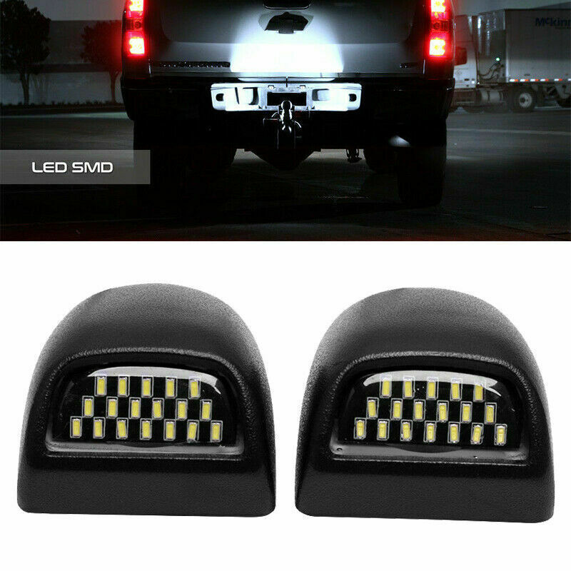 LED License Plate Lights for GMC Yukon Sierra 1500 2500 for Chevy Silverado #UP