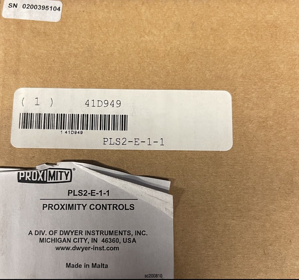 PROXIMITY PLS2-E-1-1 Paddle Level Switch
