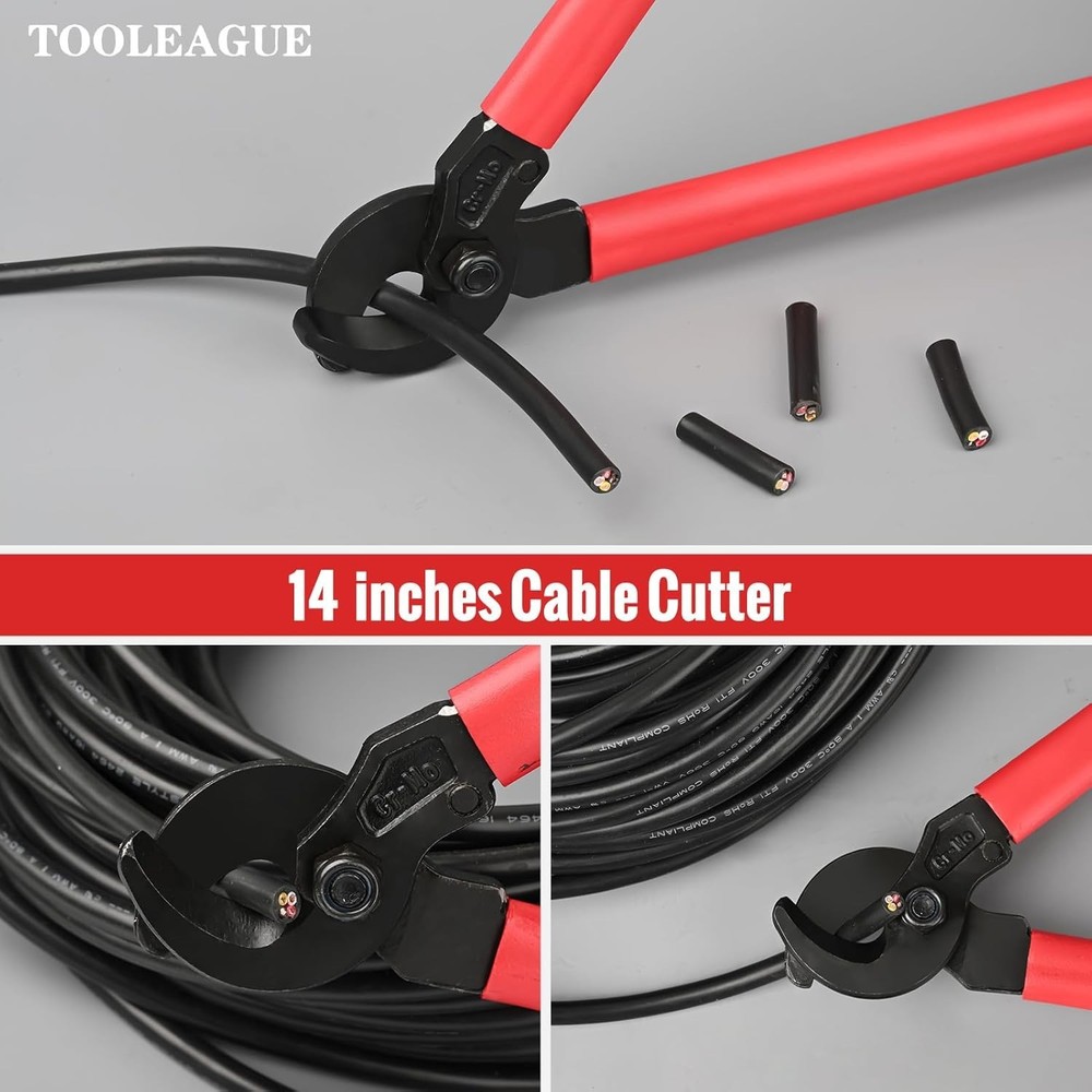 Durable Dual Cable Cutter Set, 10” & 14” Sizes, High Performance for Pros