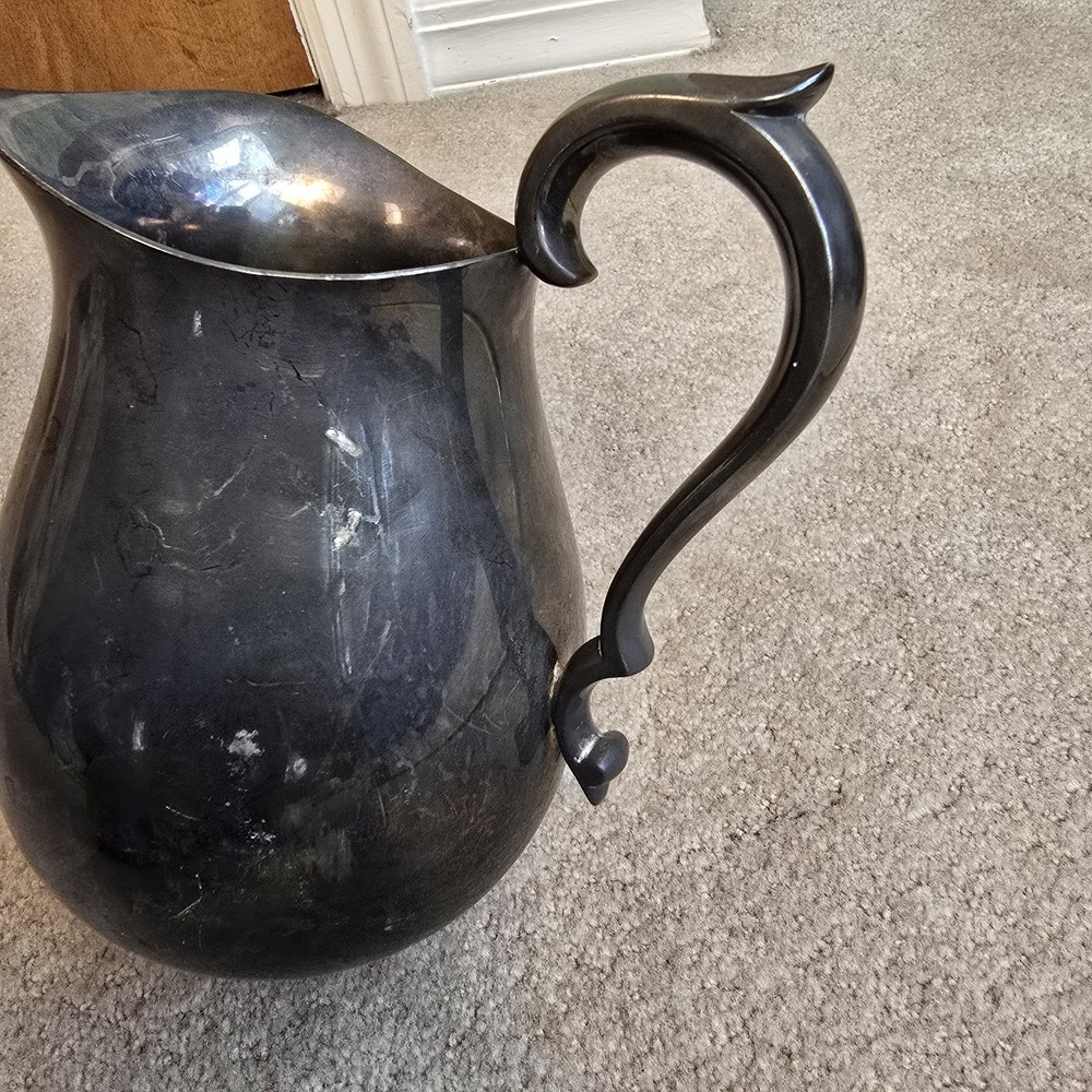 Reed & Barton REDS Logo Silverplated Pitcher