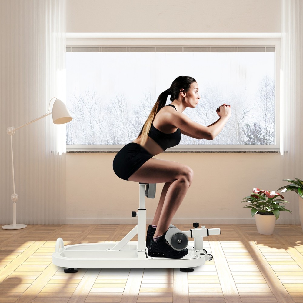 Multi-Function Deep Squat Bench, Home Gym Workout Station Leg Exercise Machine!