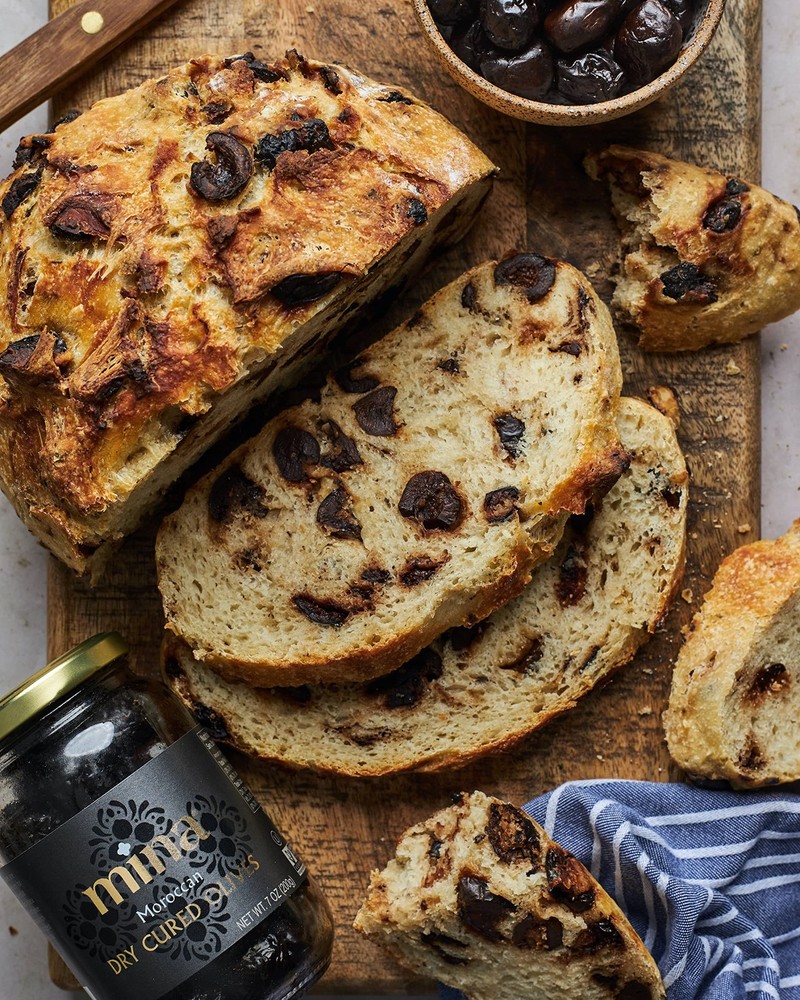 Mina Moroccan Dry Cured Black Olives