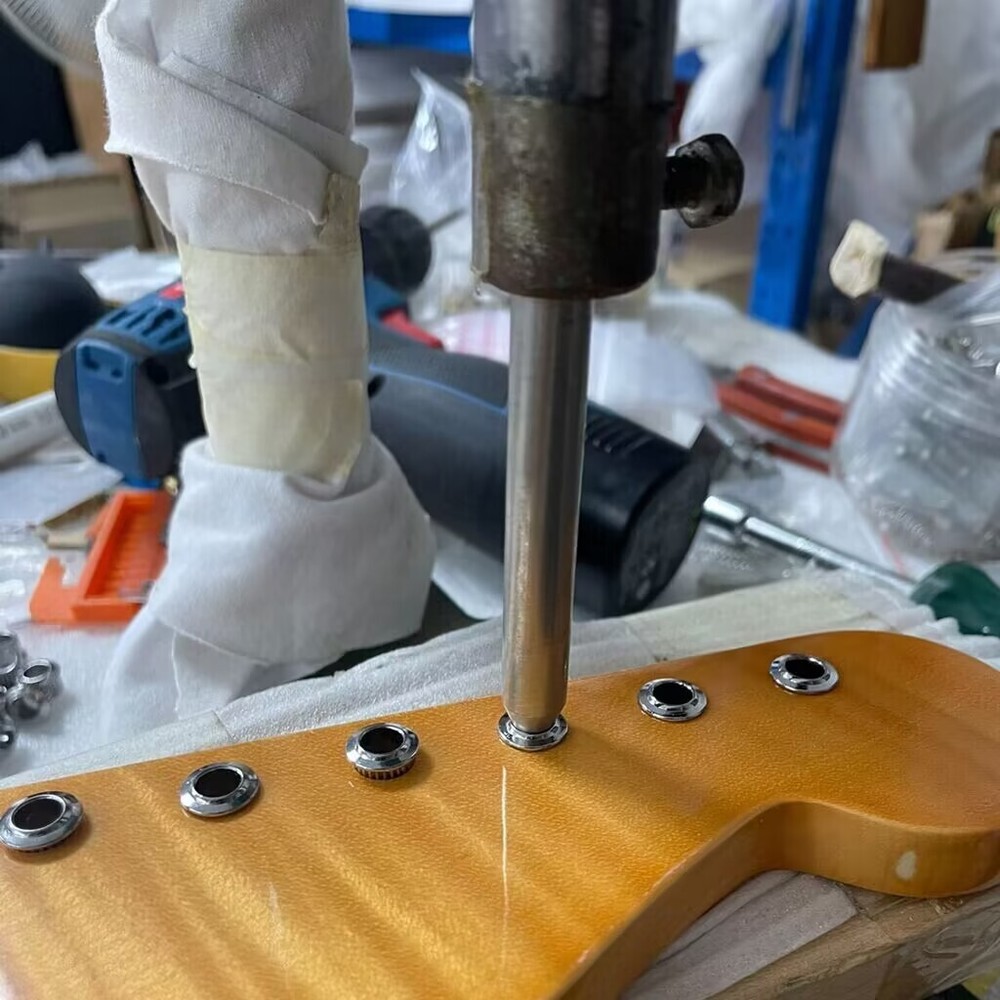 6Pcs Guitar String Through Body Ferrule Install Tool Sets for Telecaster Strat