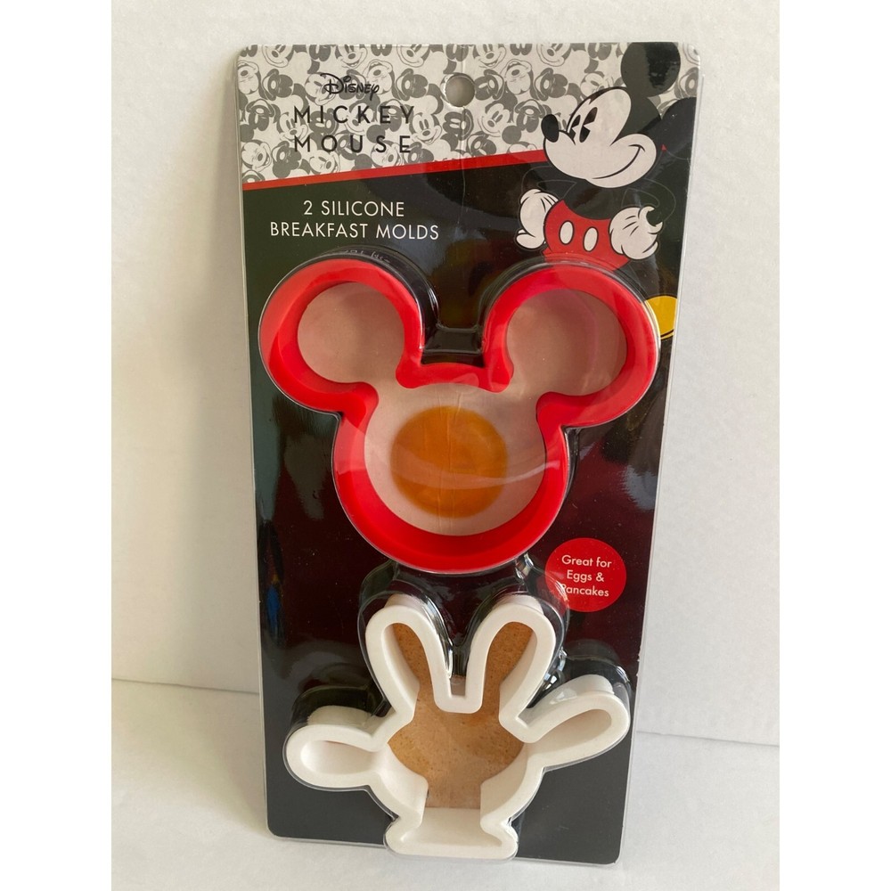 Disney Mickey Mouse Breakfast Egg Pancake Molds Cookie Cutter Set Head Hand