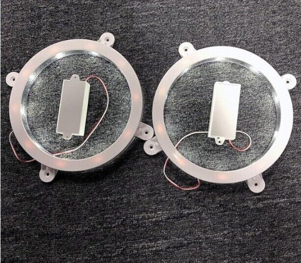 2PCS LED Cornhole Lights 6" Round Corn Hole Night Light Standard Bean Toss Board