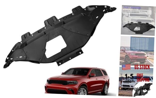 68308842AE Front Engine Splash Shield Compatible with Dodge Durango 2018-2025