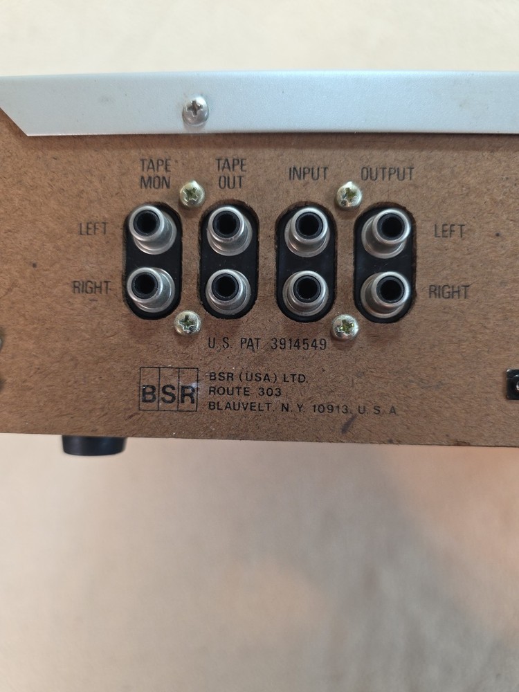 Vintage BSR EQ-II Silver Face 7-Band Stereo Frequency Equalizer. Missng Knobs
