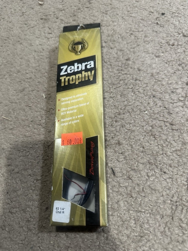 Zebra Trophy Bowstring 63 1/4" WTS/WTS/ Chill R - NEW