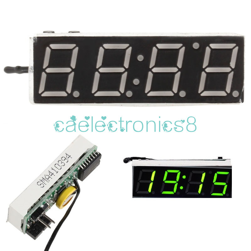 3 in 1 Green LED DS3231SN Digital Clock Temperature Voltage Module Electronic CA