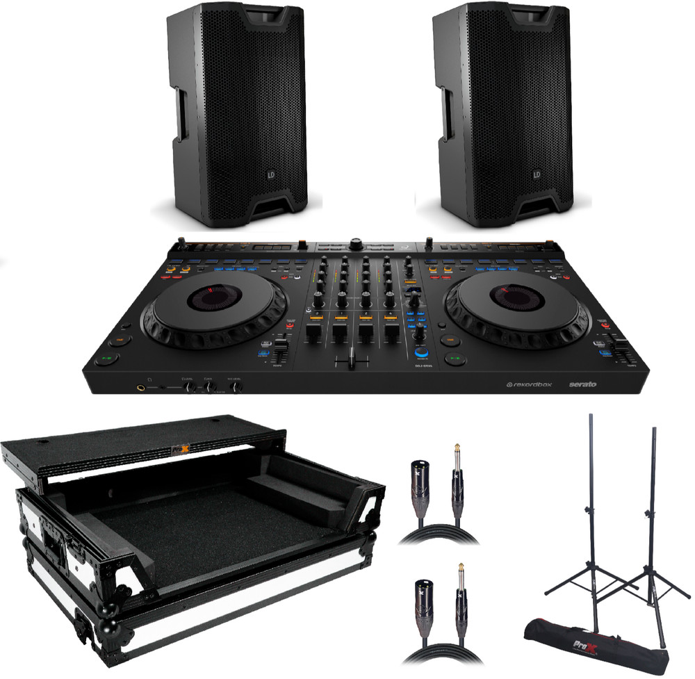 DDJ-GRV6 Controller bundle W / Flight Style Case,Loudspeaker,Tripod Stand,Cables