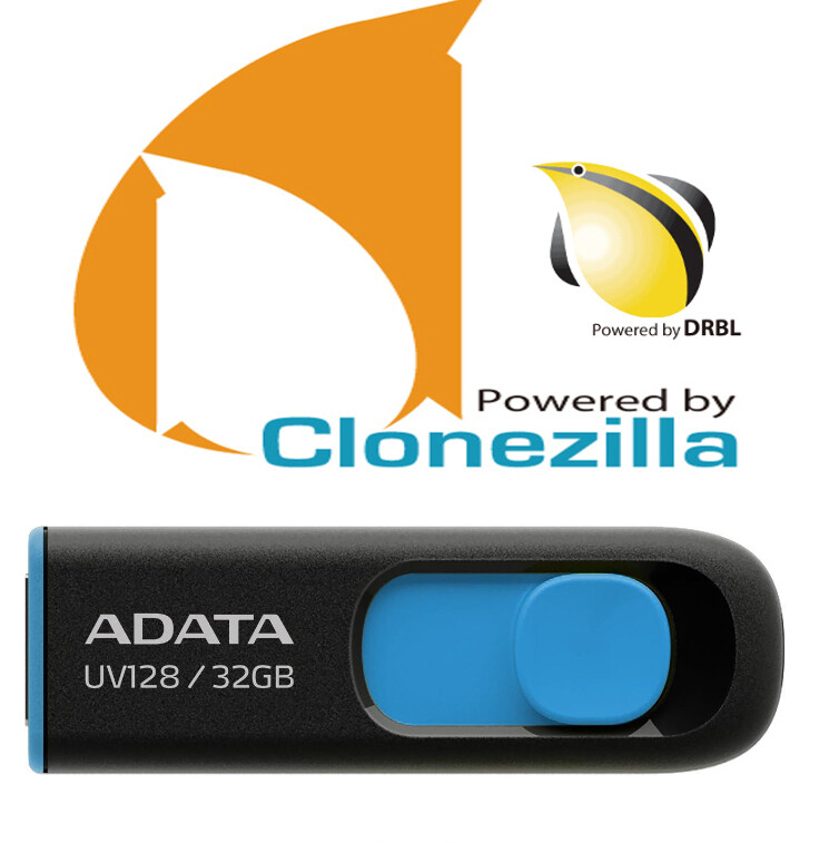 Clonezilla 32 Gb Usb 64 Bt Live Linux Imaging Backup Copy Restore Clone Bootable