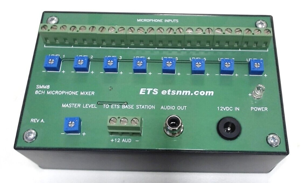 Open Box - ETS SMM8 8 CHANNEL SIMPLE MICROPHONE MIXER