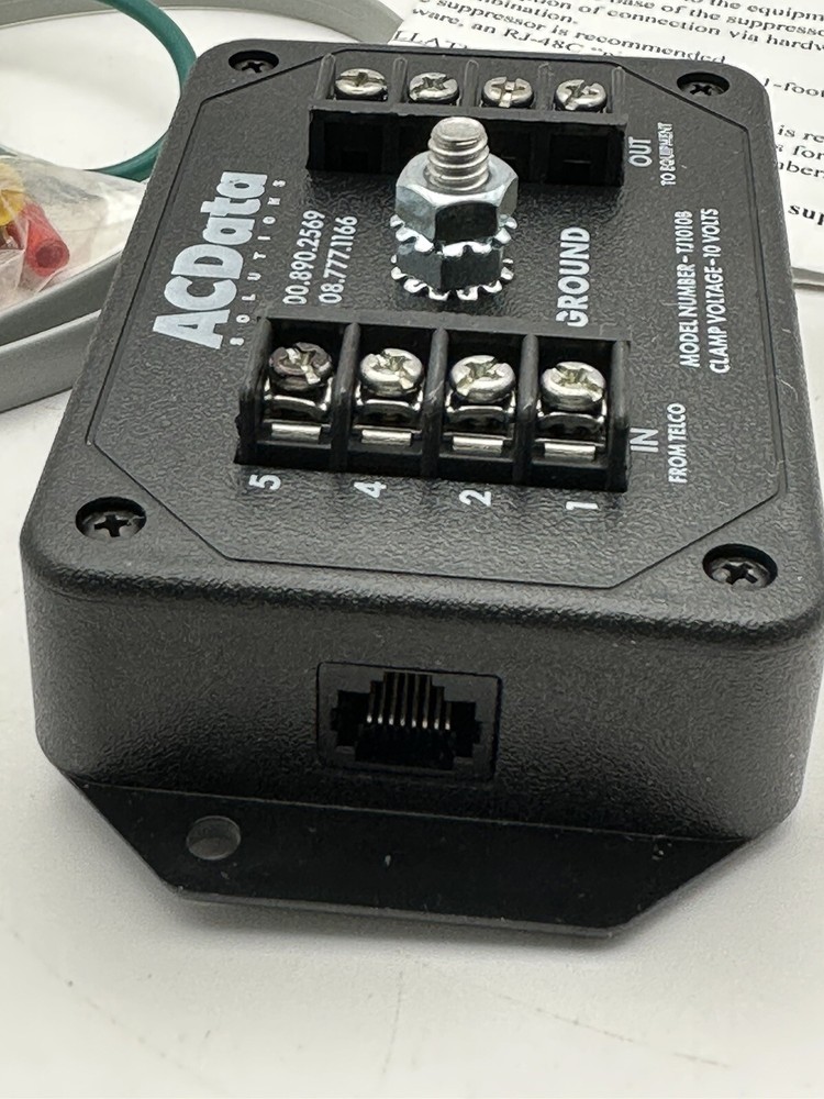AC DATA SOLUTIONS T1/E1 SURGE PROTECTOR TJ1010B